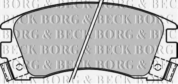BORG & BECK BBP1209 Тормозные колодки для NISSAN QBIC