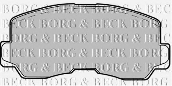 BORG & BECK BBP1213 Тормозные колодки BORG & BECK 