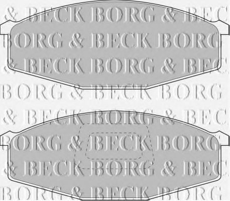 BORG & BECK BBP1214 Тормозные колодки BORG & BECK 