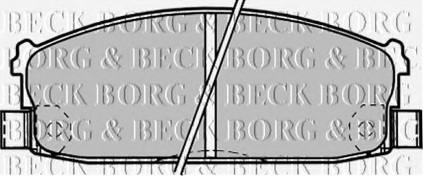 BORG & BECK BBP1216 Тормозные колодки BORG & BECK 