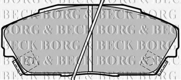 BORG & BECK BBP1217 Тормозные колодки BORG & BECK 