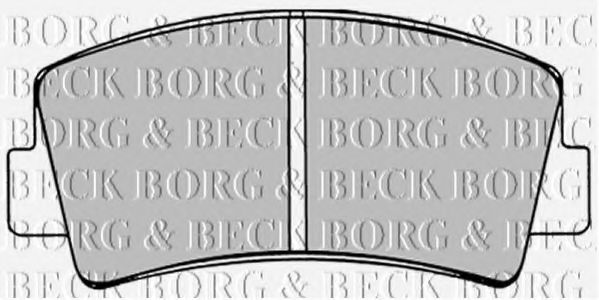 BORG & BECK BBP1221 Тормозные колодки BORG & BECK 