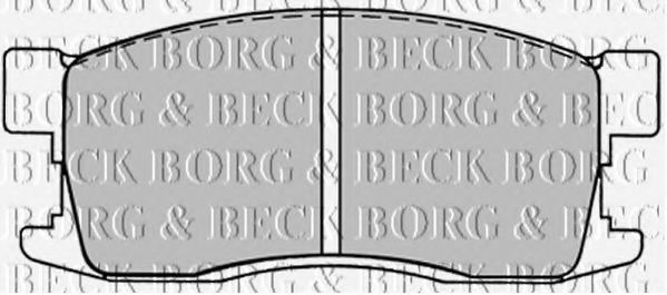 BORG & BECK BBP1225 Тормозные колодки BORG & BECK 