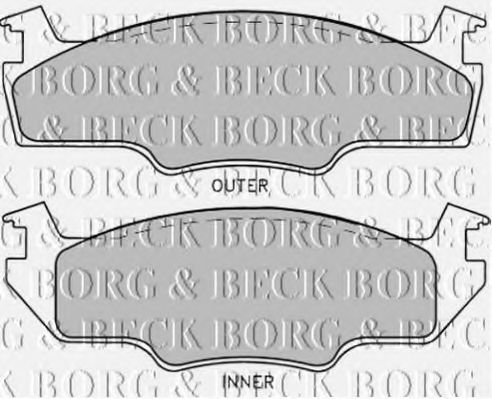 BORG & BECK BBP1226 Тормозные колодки BORG & BECK 