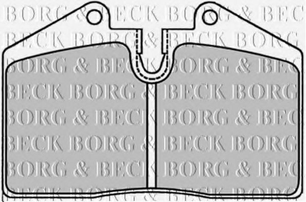 BORG & BECK BBP1227 Тормозные колодки для PORSCHE 968