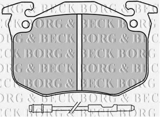 BORG & BECK BBP1230 Тормозные колодки BORG & BECK 