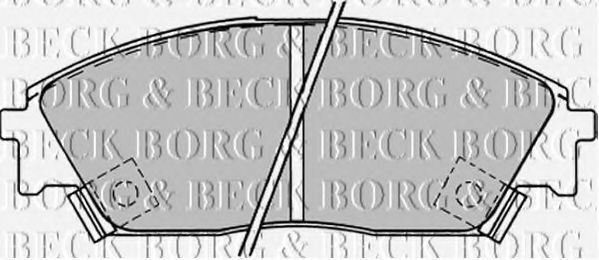 BORG & BECK BBP1232 Тормозные колодки BORG & BECK 