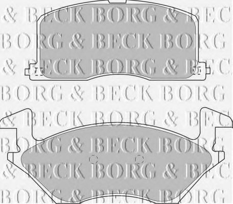 BORG & BECK BBP1234 Тормозные колодки BORG & BECK 