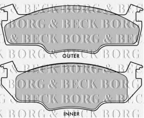 BORG & BECK BBP1235 Тормозные колодки BORG & BECK 