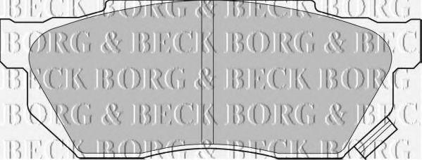 BORG & BECK BBP1236 Тормозные колодки BORG & BECK 