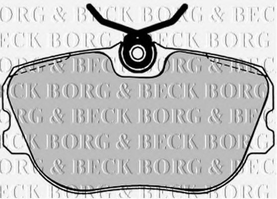 BORG & BECK BBP1238 Тормозные колодки BORG & BECK для SAAB