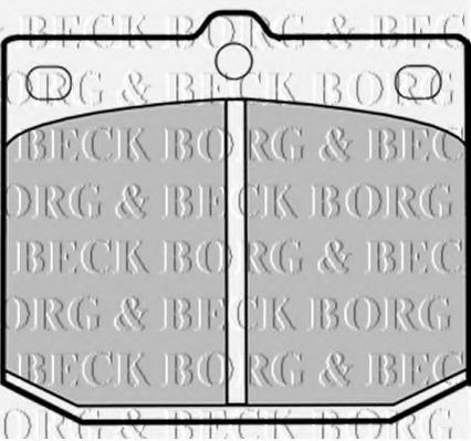 BORG & BECK BBP1239 Тормозные колодки BORG & BECK 