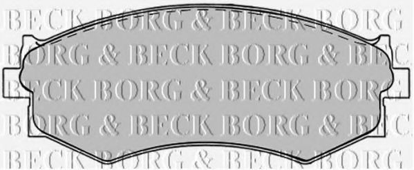 BORG & BECK BBP1240 Тормозные колодки BORG & BECK 