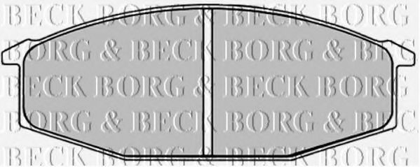 BORG & BECK BBP1245 Тормозные колодки BORG & BECK 