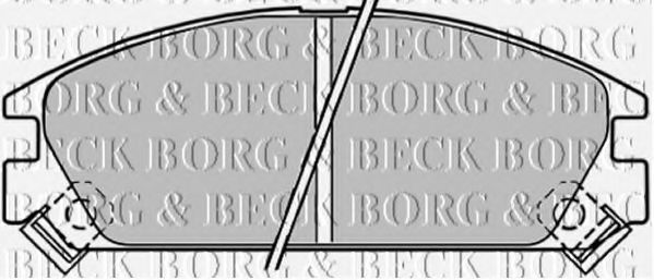 BORG & BECK BBP1249 Тормозные колодки BORG & BECK 