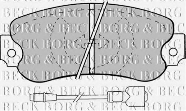 BORG & BECK BBP1258 Тормозные колодки BORG & BECK 
