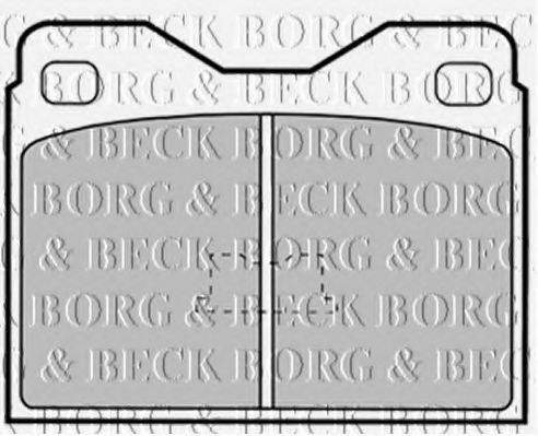 BORG & BECK BBP1259 Тормозные колодки BORG & BECK 