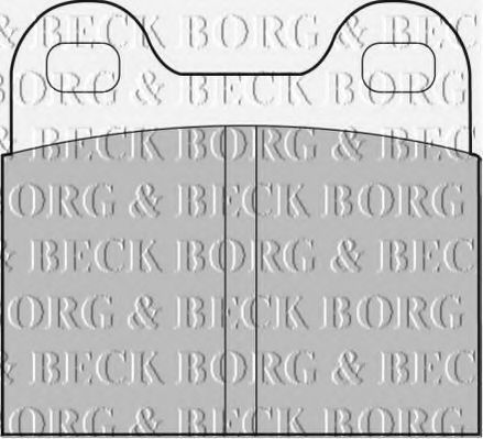 BORG & BECK BBP1260 Тормозные колодки BORG & BECK 