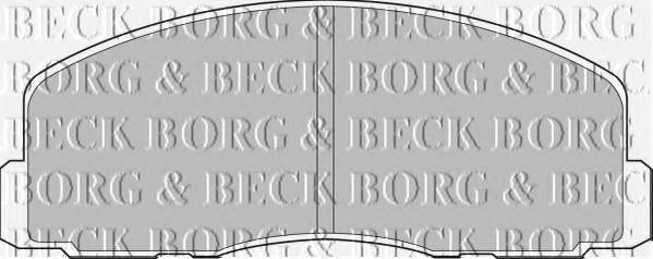 BORG & BECK BBP1262 Тормозные колодки BORG & BECK 