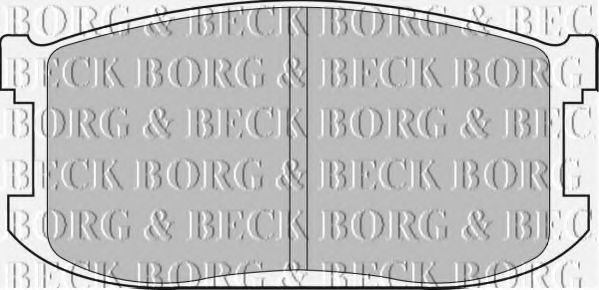 BORG & BECK BBP1265 Тормозные колодки BORG & BECK 