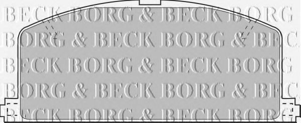 BORG & BECK BBP1267 Тормозные колодки BORG & BECK для TOYOTA