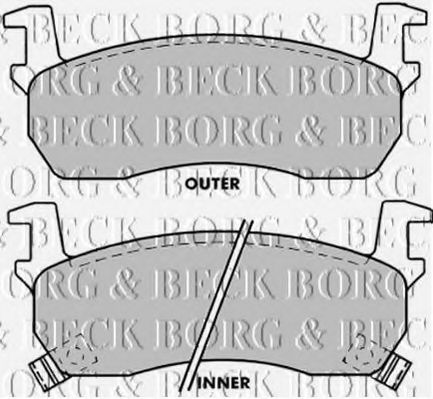 BORG & BECK BBP1270 Тормозные колодки BORG & BECK 