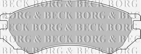 BORG & BECK BBP1272 Тормозные колодки BORG & BECK 