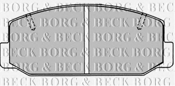 BORG & BECK BBP1276 Тормозные колодки BORG & BECK 
