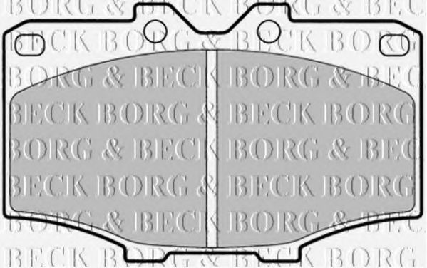 BORG & BECK BBP1278 Тормозные колодки BORG & BECK 