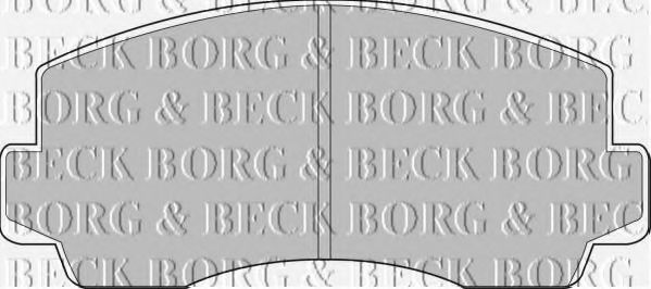 BORG & BECK BBP1283 Тормозные колодки BORG & BECK 