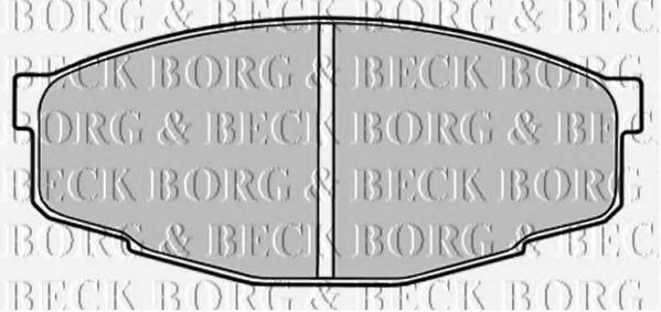 BORG & BECK BBP1285 Тормозные колодки BORG & BECK 