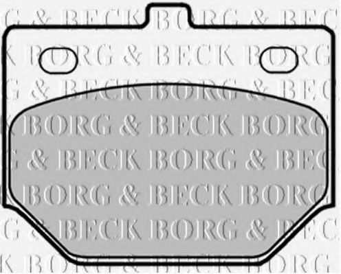 BORG & BECK BBP1286 Тормозные колодки BORG & BECK 