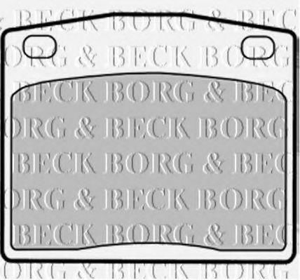 BORG & BECK BBP1287 Тормозные колодки BORG & BECK 