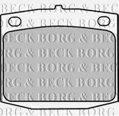 BORG & BECK BBP1288 Тормозные колодки BORG & BECK 