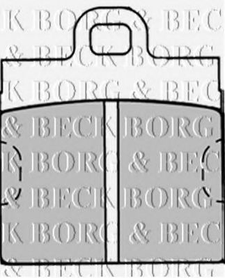 BORG & BECK BBP1291 Тормозные колодки BORG & BECK 