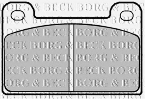 BORG & BECK BBP1292 Тормозные колодки BORG & BECK 