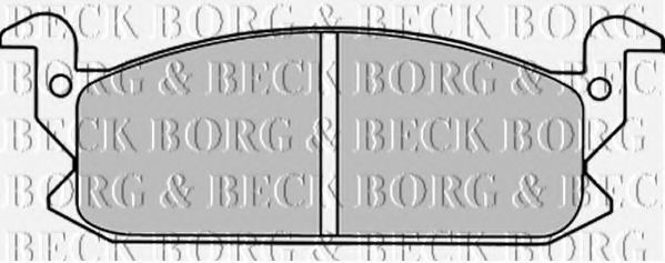 BORG & BECK BBP1293 Тормозные колодки BORG & BECK 