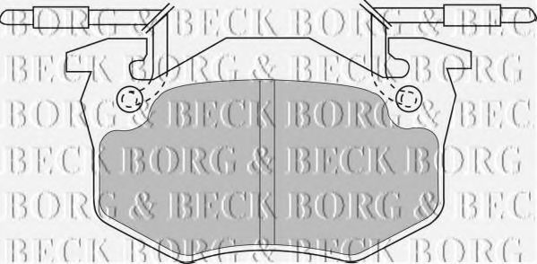 BORG & BECK BBP1306 Тормозные колодки BORG & BECK 