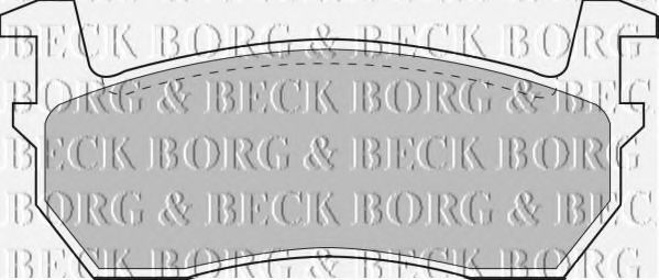 BORG & BECK BBP1309 Тормозные колодки BORG & BECK 