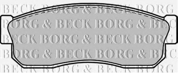 BORG & BECK BBP1312 Тормозные колодки BORG & BECK 