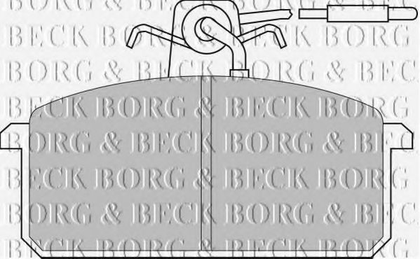 BORG & BECK BBP1317 Тормозные колодки BORG & BECK для SUZUKI