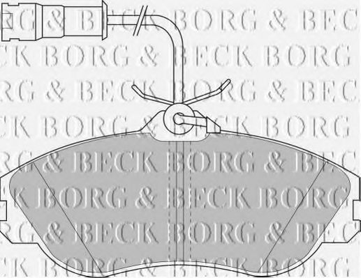 BORG & BECK BBP1324 Тормозные колодки BORG & BECK для AUDI