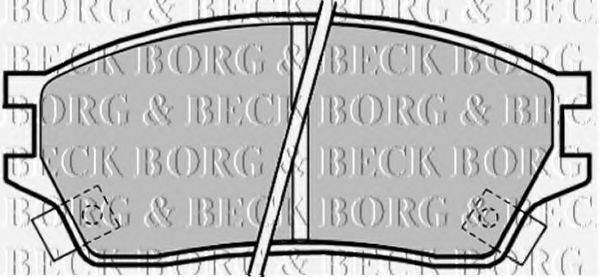 BORG & BECK BBP1325 Тормозные колодки BORG & BECK 