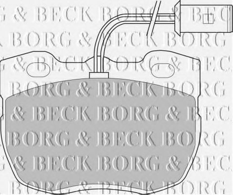 BORG & BECK BBP1327 Тормозные колодки BORG & BECK для LAND ROVER