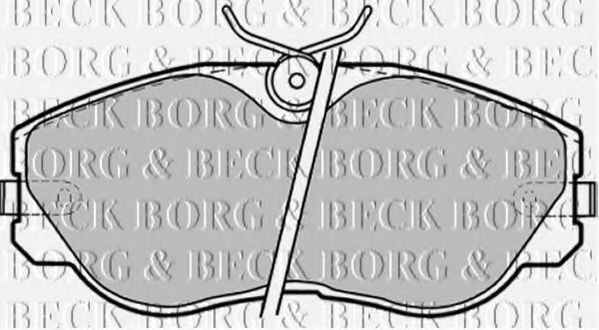 BORG & BECK BBP1329 Тормозные колодки BORG & BECK 