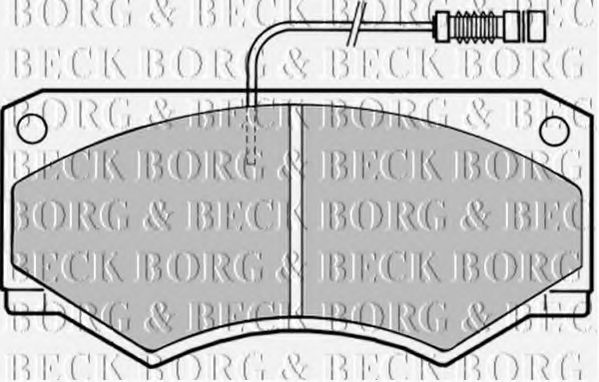 BORG & BECK BBP1335 Тормозные колодки BORG & BECK 