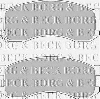 BORG & BECK BBP1336 Тормозные колодки BORG & BECK для MAZDA