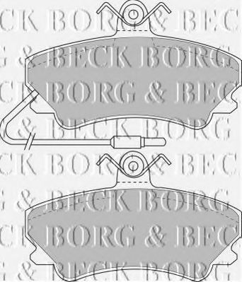 BORG & BECK BBP1338 Тормозные колодки BORG & BECK 