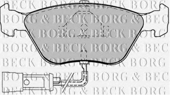BORG & BECK BBP1343 Тормозные колодки BORG & BECK 