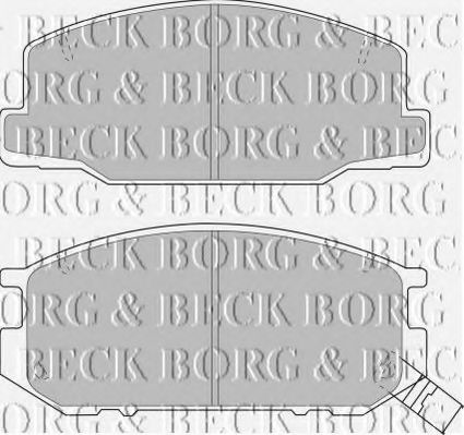 BORG & BECK BBP1345 Тормозные колодки BORG & BECK 